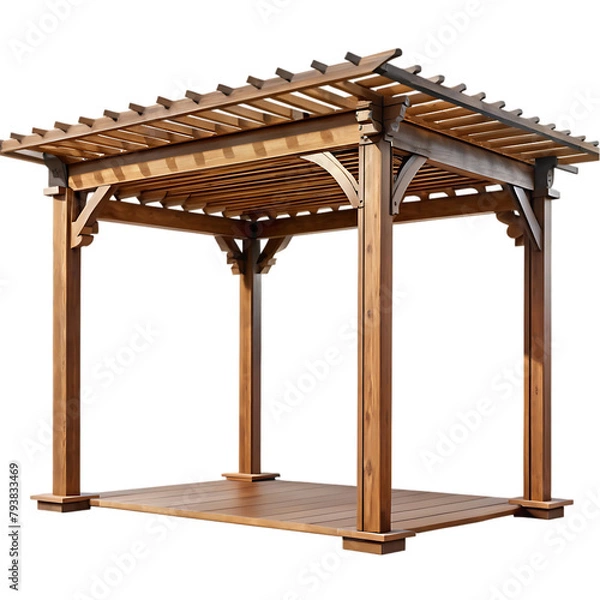 Obraz 3d render building structure isolated