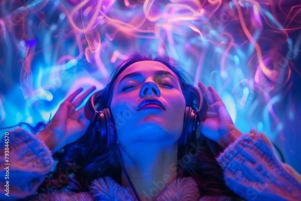 Fototapeta Body Brain Temperature Changes Influencing Sleep Architecture, Positive Sleep Mechanism, Neurobiology, Sleep Stages Optimization and Regulation.