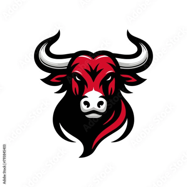 Obraz Vector bull head