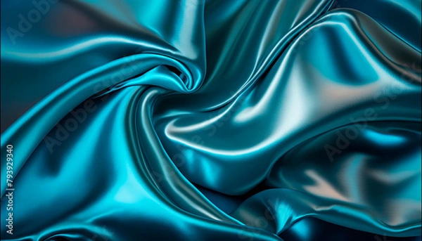 Fototapeta Silk fabric background texture. Generative AI,