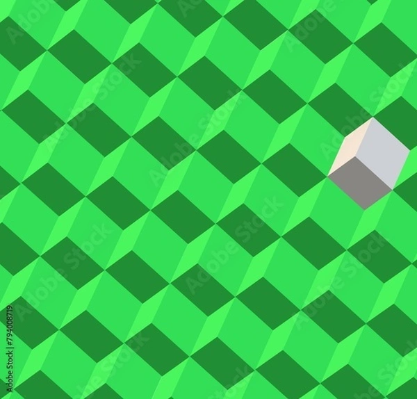 Obraz GeometricGreen