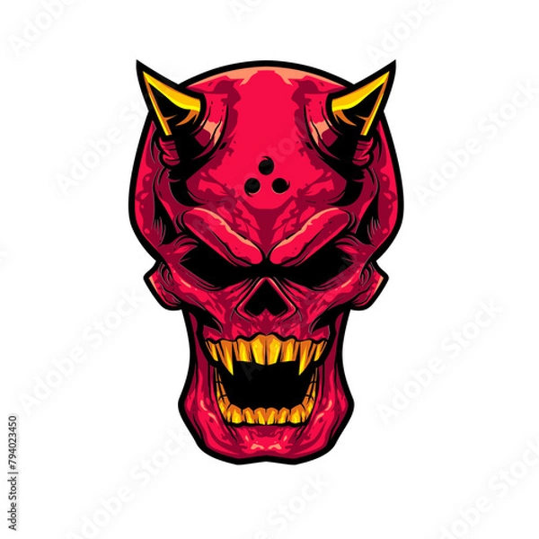 Obraz devil skull illustration