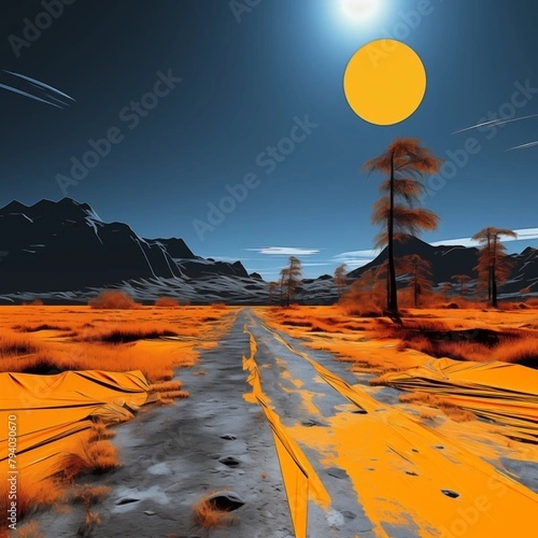 Fototapeta imaginary landscape