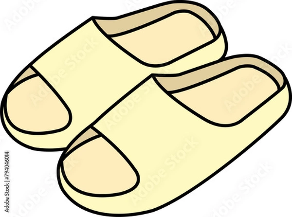 Fototapeta 슬리퍼,신발,shoes,실내화,거실화,욕실화