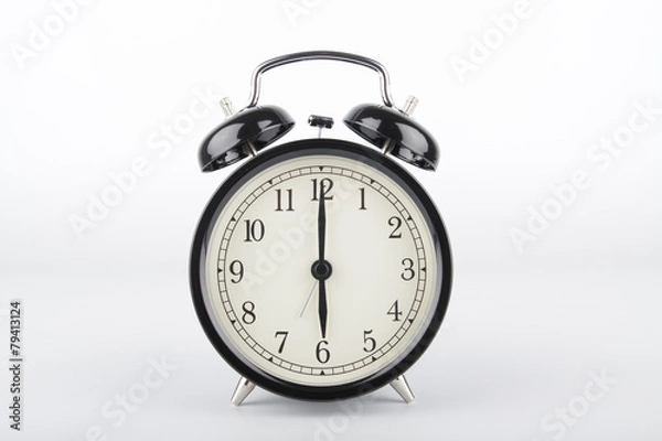 Obraz Six o'clock. Alarm clock.
