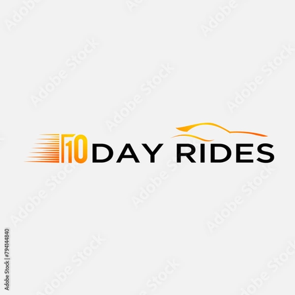 Obraz Day Rides Logo design template - car icon logo