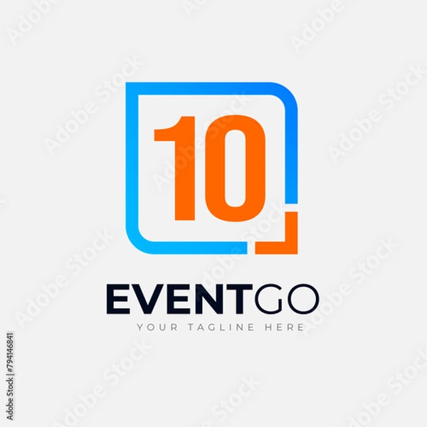 Obraz Event Go Logo Design template - 10 letter logo