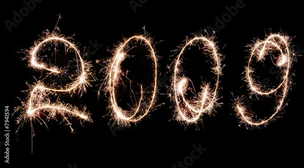 Fototapeta 2009-celebratory fireworks