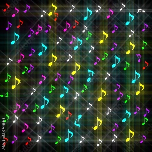 Fototapeta Music theme background