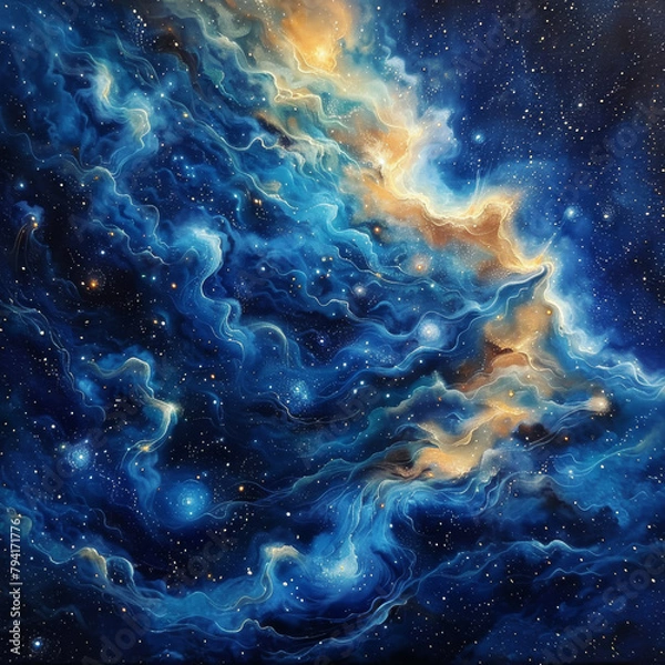 Fototapeta Milky Way Symphony A Celestial Tapestry of Stars - Light and Nebulae
