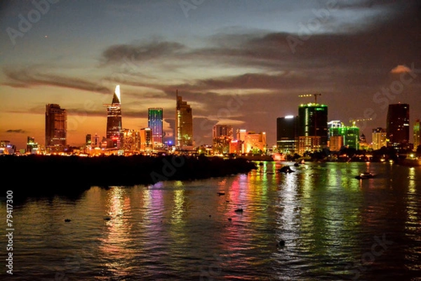 Obraz ホーチミンの夕景