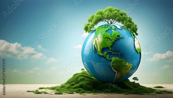 Obraz Visual Green Living Guide: Combatting Global Warming through Sustainable Lifestyle Choices