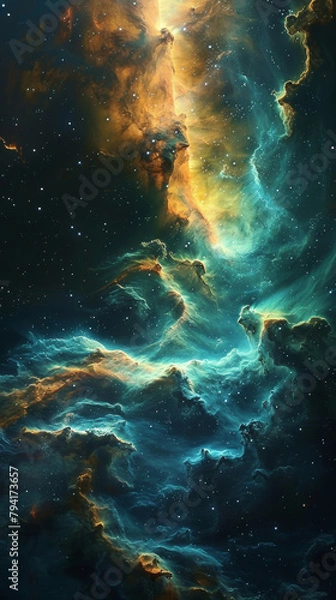 Fototapeta Nebular Odyssey Exploring the Celestial Spectacle