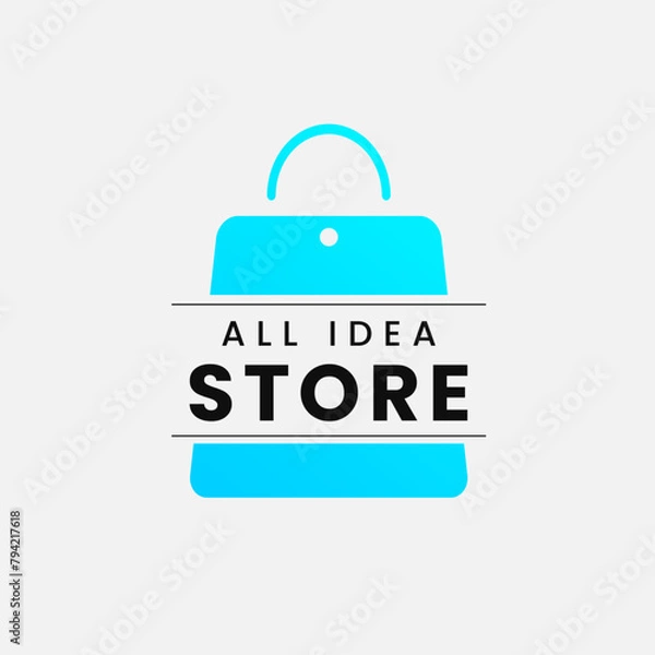 Obraz All Idea Store Logo design template - Shopping bag icon