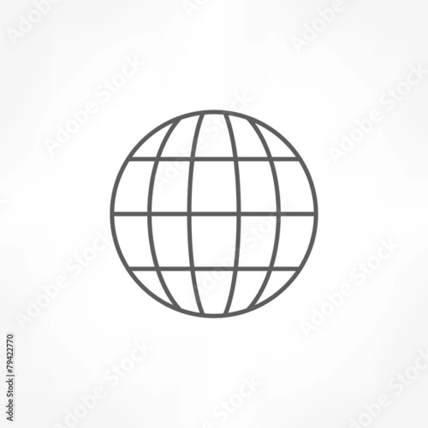 Fototapeta global icon