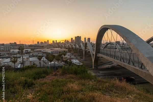Obraz bridge at sunset