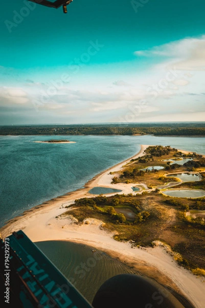 Obraz lake from above 