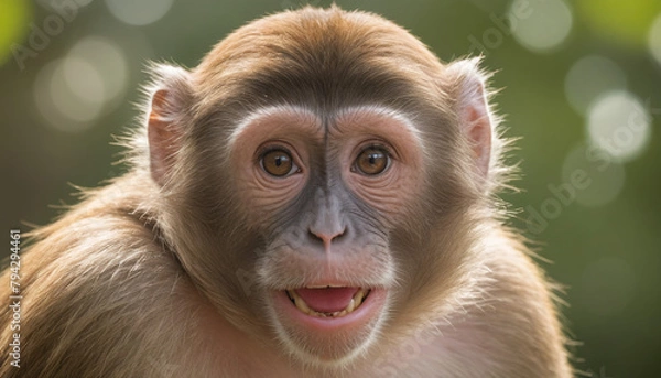 Fototapeta Monkey Close-Up with Intense Gaze