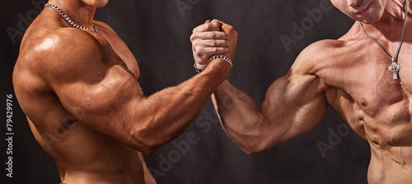 Fototapeta Powerful handshake