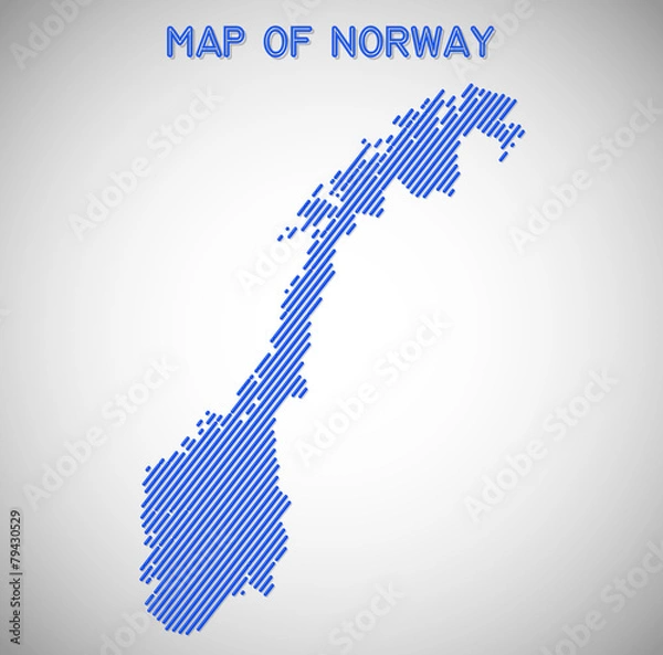 Obraz map of norway