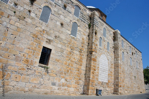 Fototapeta Located in Izmir, Turkey, Isa Bey Mosque was built in 1375. It is considered a masterpiece of marble processing and wood carving.