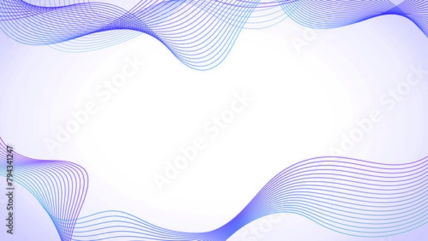 Fototapeta Dynamic Gradient Wave Presentation Background. Digital Waveform Presentation Background. Sleek Gradient Wave Presentation Template. Dynamic Waveforms: Abstract Digital Art.