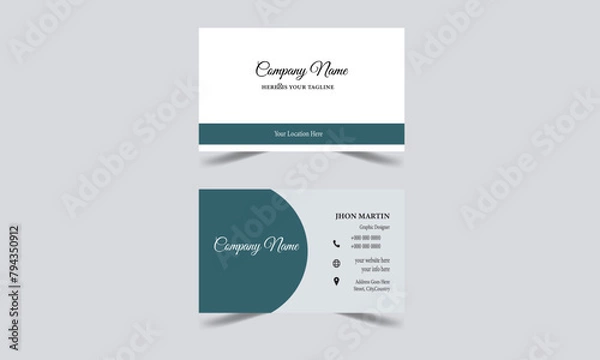 Fototapeta Creative and Clean Business Card Template, Set of modern business card