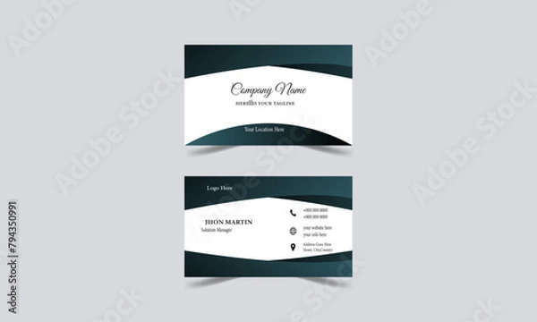 Fototapeta Creative and Clean Business Card Template, Set of modern business card