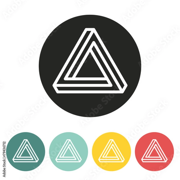 Obraz triangle icon.