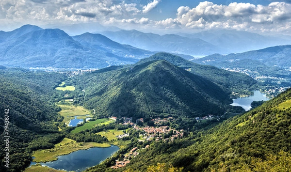Fototapeta Views of the Alpine foothills of Varese