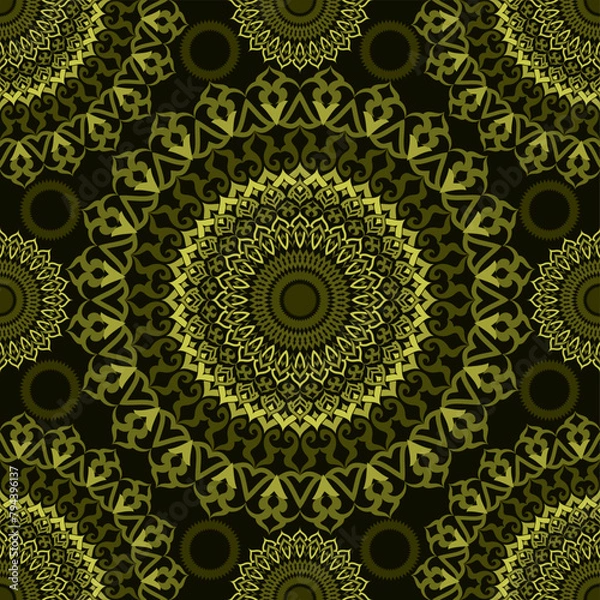 Fototapeta mandala pattern artwork for colorful background