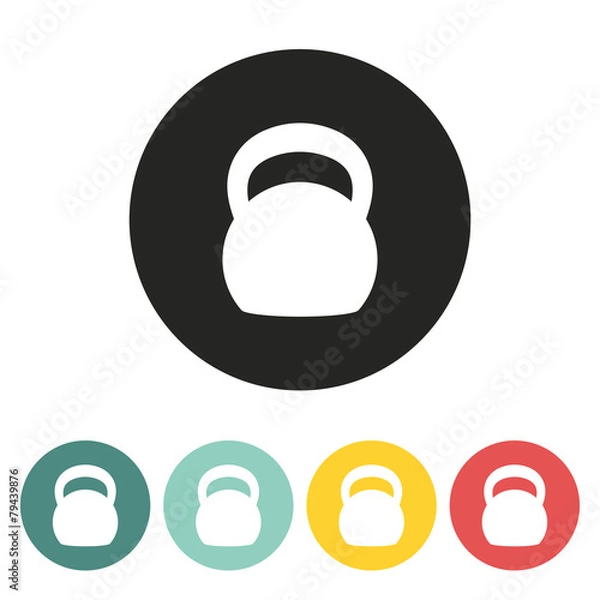 Obraz Kettlebell icon.