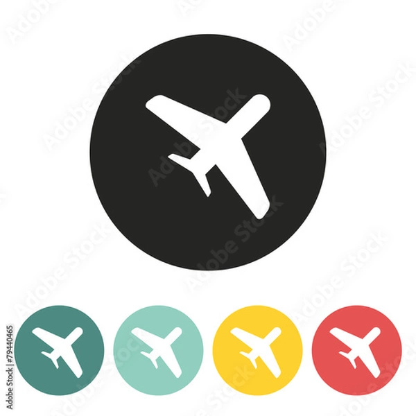 Fototapeta Airplane icon.