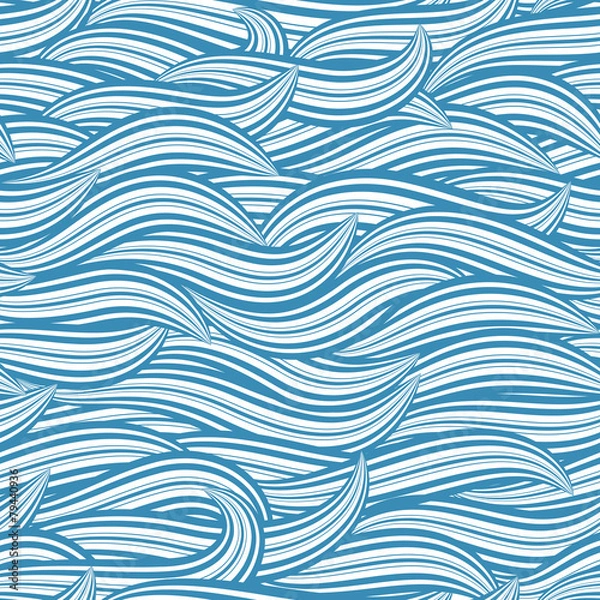 Obraz Seamless texture waves