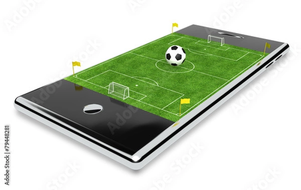 Obraz Football app - concept