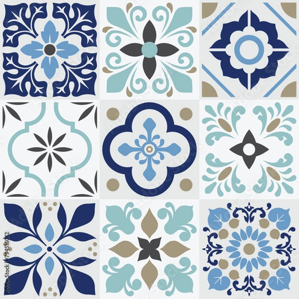 Obraz Set Tile Motif