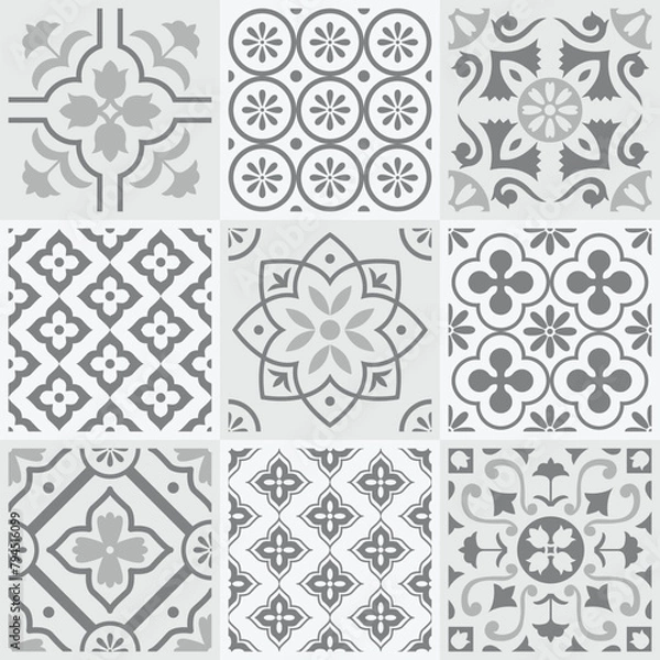 Fototapeta Grey Decorative Tile