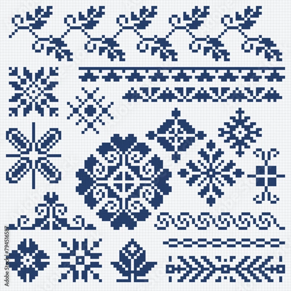 Obraz Embroidery Mix Set