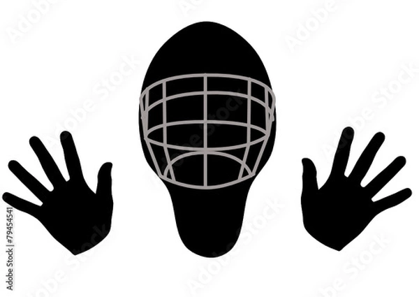 Obraz floorball goaltender