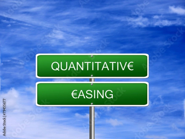 Fototapeta Quantitative Easing Crisis Euro