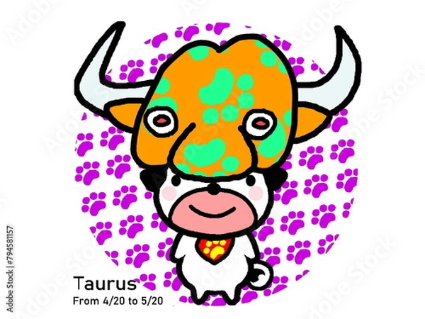 Obraz パグの星座占い おうし座