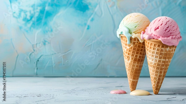 Fototapeta ice cream cone,generative ai