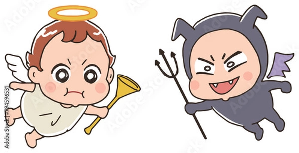Obraz 天使と悪魔