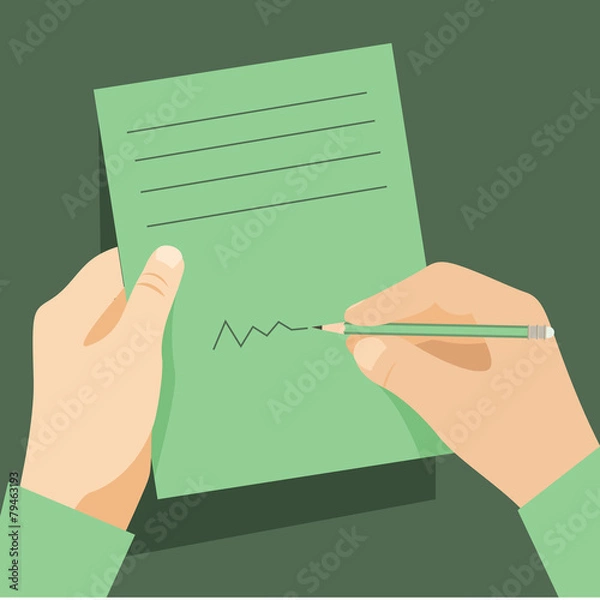 Obraz write on paper