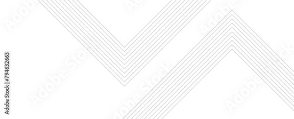 Fototapeta Vector gradient gray line abstract pattern Transparent monochrome striped texture. Abstract wave line elegant white striped diagonal line technology concept web texture. vector illustration