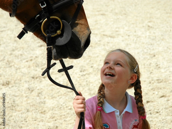 Fototapeta Kind mit Pferd