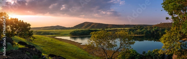 Obraz beautiful sunrise full of color to enjoy and take photographs