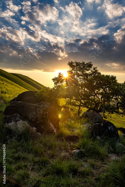 Obraz beautiful sunrise full of color to enjoy and take photographs
