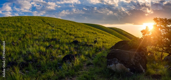 Obraz beautiful sunrise full of color to enjoy and take photographs