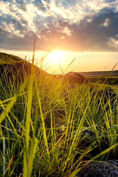 Obraz beautiful sunrise full of color to enjoy and take photographs